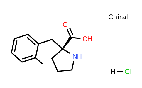 1049740-12-6 | (R)-2-(2-Fluorobenzyl)pyrrolidine-2-carboxylic acid hydrochloride
