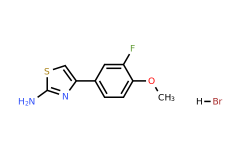 1049742-89-3 | 4-(3-Fluoro-4-methoxy-phenyl)-thiazol-2-ylaminehydrobromide
