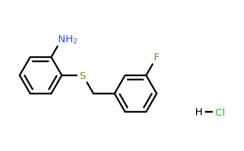 1049757-56-3 | 2-((3-Fluorobenzyl)thio)aniline hydrochloride