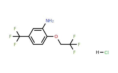 1049760-84-0 | 2-(2,2,2-Trifluoroethoxy)-5-(trifluoromethyl)aniline hydrochloride