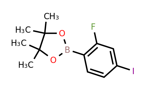 1050423-91-0 | 2-(2-Fluoro-4-iodophenyl)-4,4,5,5-tetramethyl-1,3,2-dioxaborolane