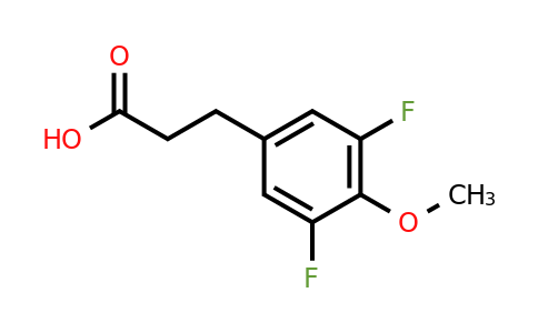 105219-44-1 | 3-(3,5-Difluoro-4-methoxyphenyl)propionic acid
