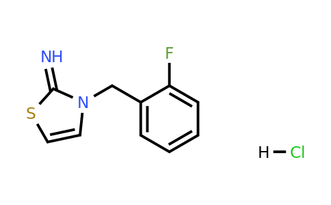 3-[(2-fluorophenyl)methyl]-2,3-dihydro-1,3-thiazol-2-imine hydrochloride