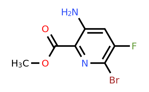 1052714-13-2 | Methyl 3-amino-6-bromo-5-fluoropicolinate