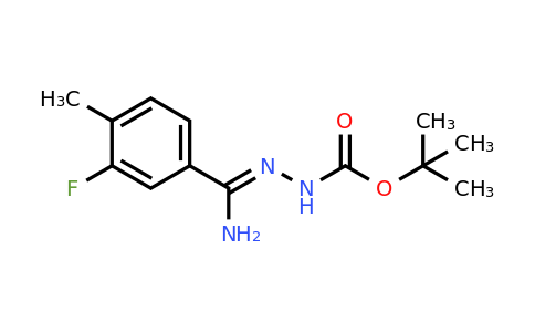 1053655-97-2 | N'-[1-Amino-1-(3-fluoro-4-methylphenyl)methylidene]hydrazinecarboxylic acid tert-butyl ester