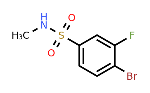 1055995-78-2 | 4-Bromo-3-fluoro-n-methylbenzenesulfonamide
