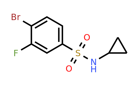1055995-84-0 | 4-Bromo-n-cyclopropyl-3-fluorobenzenesulfonamide