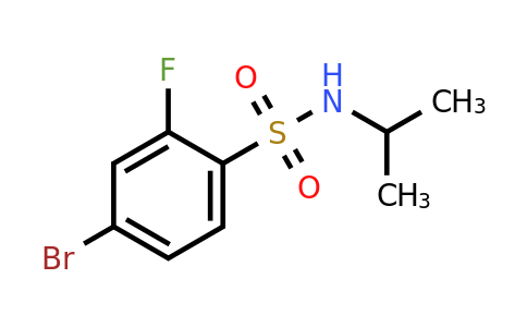 1055995-88-4 | 4-Bromo-2-fluoro-N-isopropylbenzenesulfonamide
