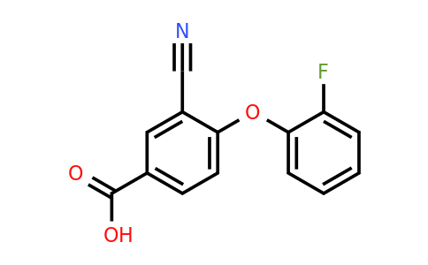 1056952-13-6 | 3-Cyano-4-(2-fluorophenoxy)benzoic acid