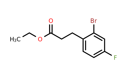 1057673-99-0 | Ethyl 3-(2'-bromo-4'-fluorophenyl)propionate