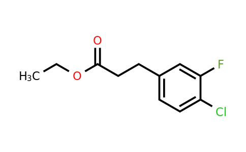 1057674-15-3 | Ethyl 3-(4'-chloro-3'-fluorophenyl)propionate