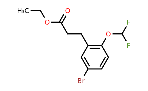 1057674-78-8 | Ethyl 3-(5'-bromo-2'-(difluoromethoxy)phenyl)propionate