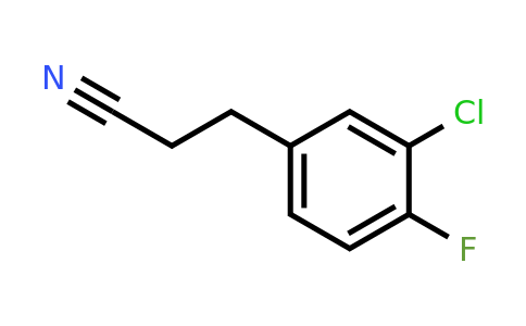 1057676-25-1 | 3-Chloro-4-fluorophenylpropanenitrile