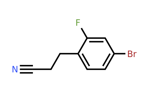 1057676-48-8 | 4-Bromo-2-fluorophenylpropanenitrile