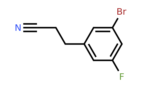 1057676-66-0 | 3-Bromo-5-fluorophenylpropanenitrile
