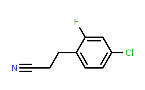 1057676-71-7 | 4-Chloro-2-fluorophenylpropanenitrile