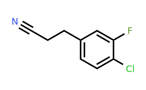 1057676-73-9 | 4-Chloro-3-fluorophenylpropanenitrile