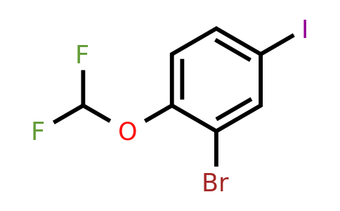 1062615-36-4 | 3-Bromo-4-(difluoromethoxy)iodobenzene