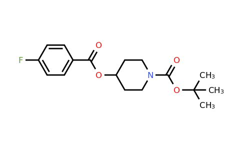1065484-34-5 | tert-Butyl 4-((4-fluorobenzoyl)oxy)piperidine-1-carboxylate