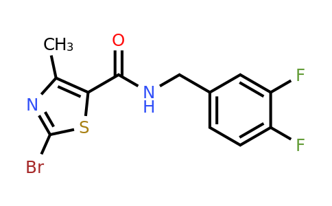 1072806-42-8 | 2-Bromo-N-(3,4-difluorobenzyl)-4-methylthiazole-5-carboxamide