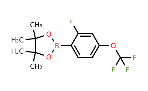 1073477-73-2 | 2-[2-Fluoro-4-(trifluoromethoxy)phenyl]-4,4,5,5-tetramethyl-1,3,2-dioxaborolane