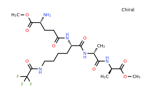 1078203-19-6 | (R)-Methyl 2-amino-5-oxo-5-(((4R,7R,10S)-17,17,17-trifluoro-4,7-dimethyl-3,6,9,16-tetraoxo-2-oxa-5,8,15-triazaheptadecan-10-yl)amino)pentanoate