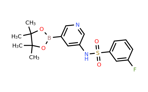 1083326-61-7 | 3-Fluoro-N-[5-(4,4,5,5-tetramethyl-1,3,2-dioxaborolan-2-yl)-3-pyridinyl]-benzenesulfonamide