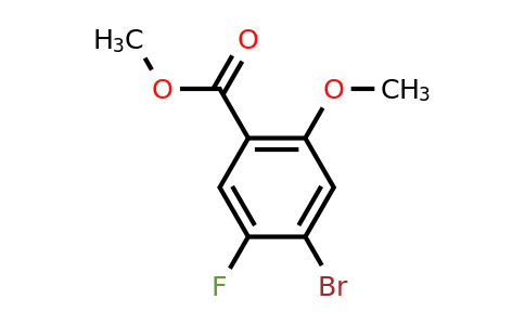 1084953-18-3 | Methyl 4-bromo-5-fluoro-2-methoxybenzoate