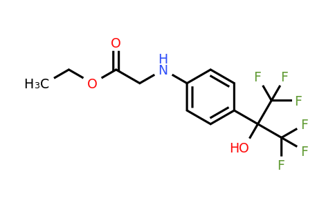 1092460-58-6 | Ethyl 2-((4-(1,1,1,3,3,3-hexafluoro-2-hydroxypropan-2-yl)phenyl)amino)acetate