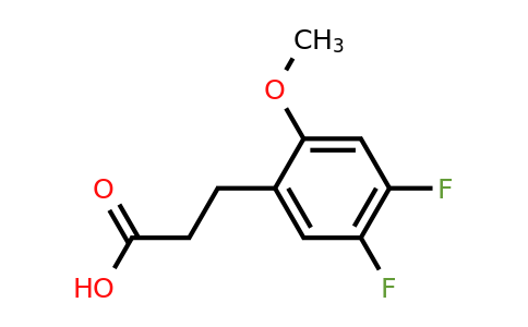 1092460-69-9 | 3-(4,5-Difluoro-2-methoxyphenyl)propanoic acid
