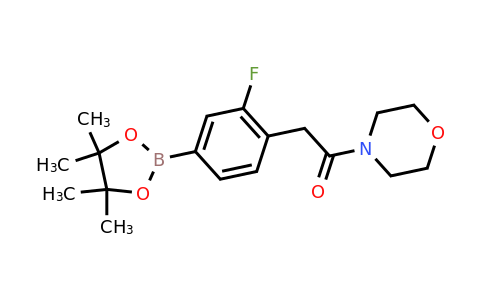 1092563-31-9 | 2-[2-Fluoro-4-(4,4,5,5-tetramethyl-[1,3,2]dioxaborolan-2-yl)-phenyl]-1-morpholin-4-yl-ethanone