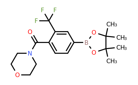 1092564-34-5 | Morpholino(4-(4,4,5,5-tetramethyl-1,3,2-dioxaborolan-2-yl)-2-(trifluoromethyl)phenyl)methanone