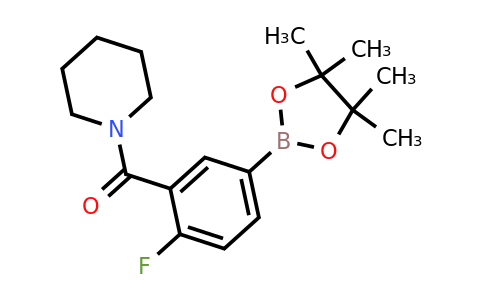 1094568-38-3 | 1-{[2-fluoro-5-(tetramethyl-1,3,2-dioxaborolan-2-yl)phenyl]carbonyl}piperidine