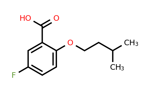 1096307-50-4 | 5-Fluoro-2-(isopentyloxy)benzoic acid