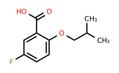 1096786-58-1 | 5-Fluoro-2-isobutoxybenzoic acid