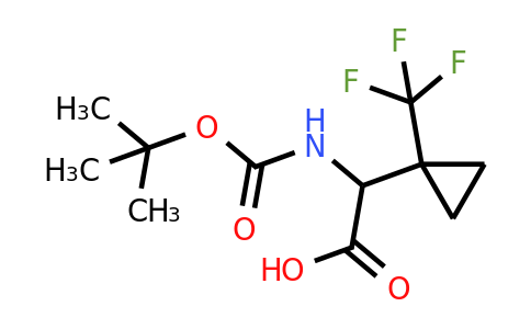 1098188-08-9 | 2-((tert-Butoxycarbonyl)amino)-2-(1-(trifluoromethyl)cyclopropyl)acetic acid