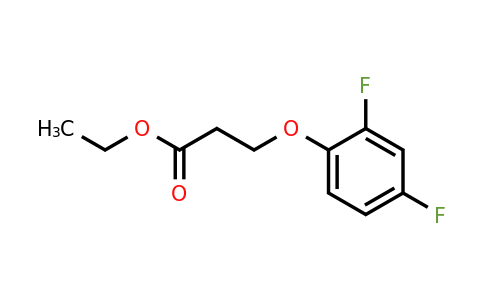 1099636-27-7 | Ethyl 3-(2,4-difluorophenoxy)propanoate