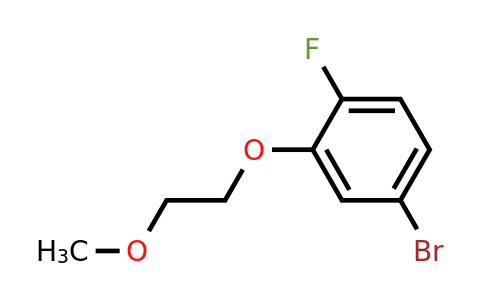 1105665-14-2 | 4-Bromo-1-fluoro-2-(2-methoxyethoxy)-benzene