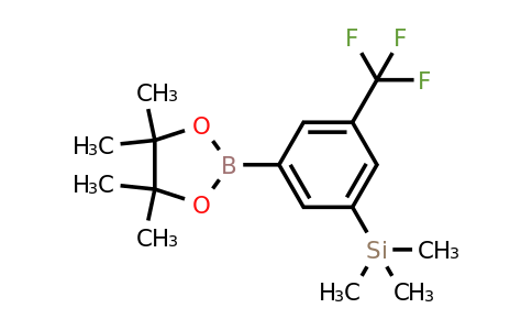 1111096-35-5 | Trimethyl(3-(4,4,5,5-tetramethyl-1,3,2-dioxaborolan-2-yl)-5-(trifluoromethyl)phenyl)silane