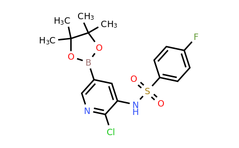 1112983-31-9 | N-[2-chloro-5-(4,4,5,5-tetramethyl-1,3,2-dioxaborolan-2-yl)pyridin-3-yl]-4-fluorobenzene-1-sulfonamide