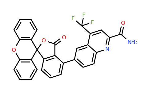 6-(3-Oxo-3H-spiro[isobenzofuran-1,9'-xanthen]-4-yl)-4-(trifluoromethyl)quinoline-2-carboxamide