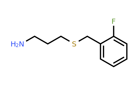 1123169-59-4 | 3-((2-Fluorobenzyl)thio)propan-1-amine