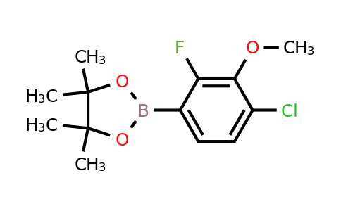 1126321-06-9 | 2-(4-Chloro-2-fluoro-3-methoxyphenyl)-4,4,5,5-tetramethyl-1,3,2-dioxaborolane