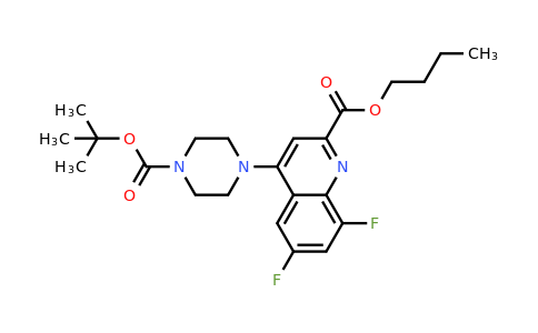 1130309-31-7 | Butyl 4-(4-(tert-butoxycarbonyl)piperazin-1-yl)-6,8-difluoroquinoline-2-carboxylate