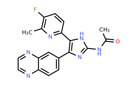 1132610-45-7 | N-(5-(5-Fluoro-6-methylpyridin-2-yl)-4-(quinoxalin-6-yl)-1H-imidazol-2-yl)acetamide