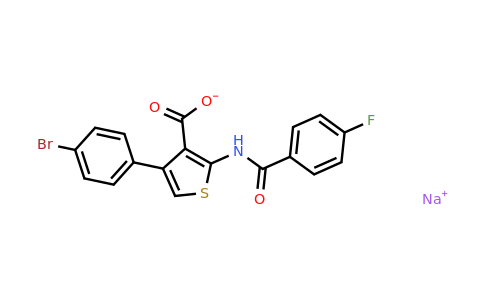 1133104-47-8 | Sodium 4-(4-bromophenyl)-2-(4-fluorobenzamido)thiophene-3-carboxylate