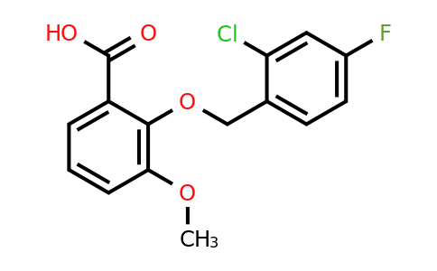 1142201-91-9 | 2-((2-Chloro-4-fluorobenzyl)oxy)-3-methoxybenzoic acid