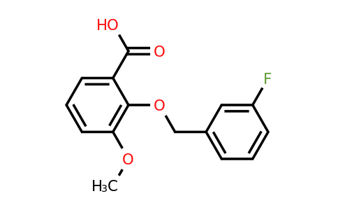 1142201-93-1 | 2-((3-Fluorobenzyl)oxy)-3-methoxybenzoic acid