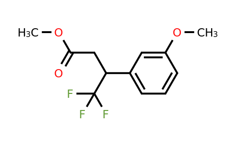 1142222-97-6 | Methyl 4,4,4-trifluoro-3-(3-methoxyphenyl)butanoate