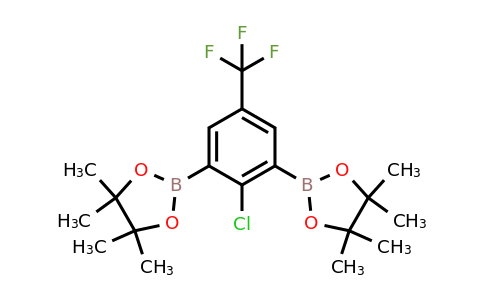 1146215-02-2 | 2,2'-(2-Chloro-5-(trifluoromethyl)-1,3-phenylene)bis(4,4,5,5-tetramethyl-1,3,2-dioxaborolane)